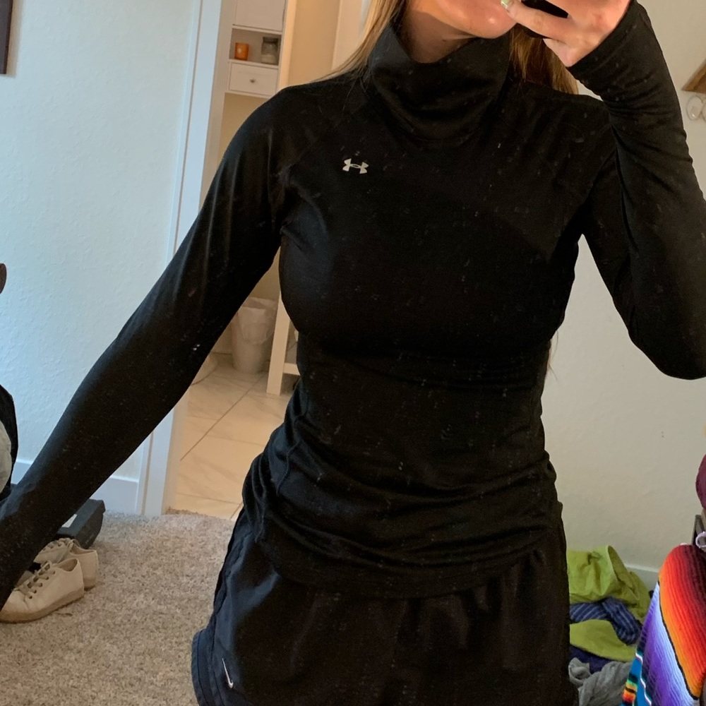 Fleece lined turtle neck